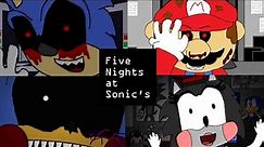 Five Nights At Sonics (Fnas 1-6) all jumpscares