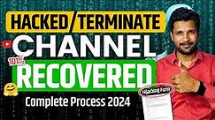 RECOVERED 101% "Hacked /Terminate" Channels | My YouTube Channel is Terminated after Hacked