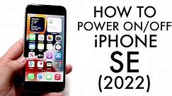 How To Power On/Off iPhone SE (2022)!