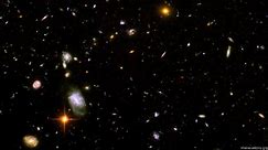 Hubble image of galaxies