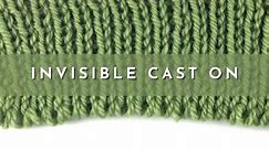 How to Knit the Invisible Cast On | Knitting Stitch Pattern | English Style