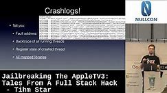 Jailbreaking The AppleTV3: Tales From A Full Stack Hack by Tihm Star | Nullcon Berlin