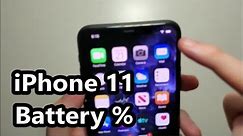 iPhone 11 How to view Battery Percentage