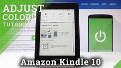 How to Change Brightness in Amazon Kindle 10 - Adjust Display Intensity