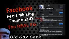 Is Your Facebook Post Missing the Thumbnail? The REAL Fix!