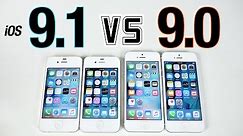iOS 9.1 VS iOS 9.0 - Performance & WiFi Speed Test Comparison