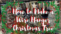 How to Make a Wire-Hanger Christmas Tree - Step-by-Step Tutorial -UPDATED