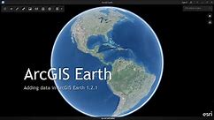 Add data into ArcGIS Earth 1.2.1
