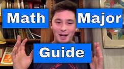 Math Major Guide | Warning: Nonstandard advice.