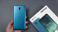 Nokia C2 (2020) Cyan color unboxing, camera, antutu, gamming test