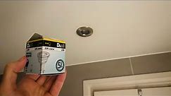 Guide to replacing a ceiling spot light bulb - LED bulb