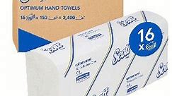 Scott Optimum Hand Towel 24 x 24cm 150 Sheets 16 Pack