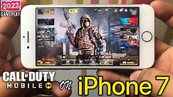 Call of Duty: MOBILE Gameplay on iPhone 7 in 2022? | (VERY HIGH GRAPHICS!!!) [Handcam]