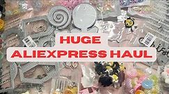 Must See HUGE ALIEXPRESS HAUL! | Cutting Dies, Stamps, Cabachons, Charms & More!