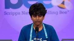 See the moment 14-year-old spelled winning word