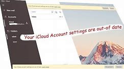 Fix iCloud account settings are out-of-date on Windows 10