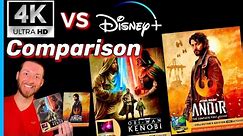 Star Wars ANDOR & Obi-Wan Kenobi TV series 4K UltraHD Blu Ray vs Disney+ Image Comparisons Reviews!