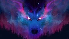 Galaxy Wolf Live Wallpaper - MoeWalls
