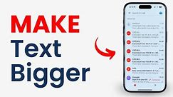 How to Make Text Bigger on ANY iPhone App