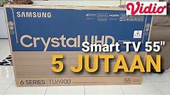Unboxing Samsung Smart TV 55 inch 4K UHD | Murah Berkualitas Terbaik !