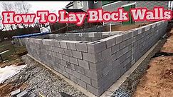 How To Lay Block Walls