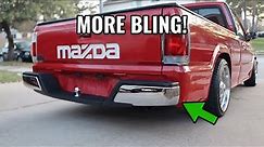Chrome Rear Bumper Install Mazda B2000 B2200 | Flake Garage