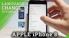 How to Change Language on APPLE iPhone 8 - Set Up iOS Language |HardReset.Info