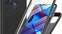 PUJUE for Motorola Moto-G Pure Phone Case: G Play 2023 | G Power 2022 Silicone Matte Case 360 Full Protection - Rugged Bumper Sturdy Shockproof Drop Protective TPU Cell Phone Cover Woman Men (Black)