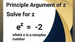 Principle value of the argument of z| Principle logarithm of z| Complex Analysis