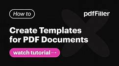 Save Time with Reusable PDF Templates