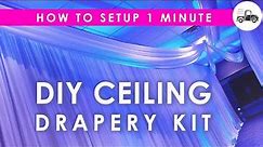 HOW TO SETUP DIY CEILING DRAPING KIT FOR A WEDDING