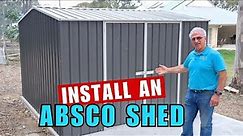 How to install an Absco Shed quick and easy assembly!
