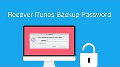 Recover iTunes Backup Password in Minute. Quick & Easy!