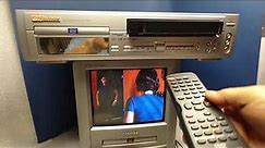 Emerson VCR DVD Combo Player 4-HEAD VHS EWD2202