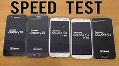 Samsung Galaxy S7 vs S6 vs S5 vs S4 vs S3 - Speed Test (4K)