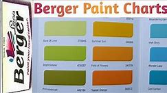 Latest Berger Paint chart| part 2| making colour charts| Berger Catalogue