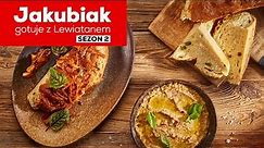 Domowy chleb z szarpaną łopatką wieprzową i pastą z fasoli | Jakubiak gotuje z Lewiatanem odc. 11