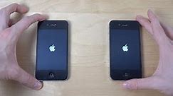 iPhone 4S iOS 8.4 Beta 3 vs. iPhone 4S iOS 8.3 - Which Is Faster- (4K)
