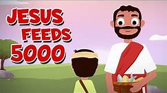 Jesus feeds 5000 | Bible Stories with Sarah & Simon | Animated Bible Story for Kids