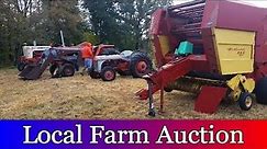 Looking for used farm equipment at a local farm auction