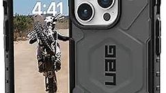 URBAN ARMOR GEAR UAG Case [Updated Ver.] Compatible with iPhone 15 Pro Case 6.1" Pathfinder Silver Built-in Magnet Compatible with MagSafe Charging Rugged Military Grade Dropproof Protective Cover