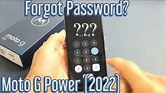 Moto G 5G (2022): Forgot Password, PIN or Pattern? Let's Factory Reset (Hard Reset)