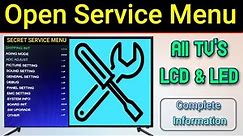 How To Open Service Menu On All TV, LCD TV, LED TV || Any TV Service Mode or Service Menu Tutorial