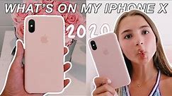 WHAT’S ON MY IPHONE X 2020 *updated*