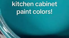 Do you love bold paint colors? What about for your kitchen cabinets? Blues & Greens are trendy cabinet colors right and #allinonepaint has some of the best. Could you be this bold in your kitchen? If so, comment CABINET BUNDLE & we’ll send you a coupon for 50% off our 2 wuart cabinet bundle. Paint your cabinets for around $85 including tools all without sanding, priming, sealing or even taking the doors off. #heirloomtraditionspaint #paintingcabinets #cabinetpainting #kitchencolors #kitchenmakeo