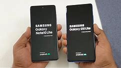 Samsung Galaxy Note 10 Lite vs Galaxy S10 Lite | SpeedTest & Camera Test