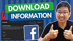 How to Download Facebook Information or Data [UPDATED]