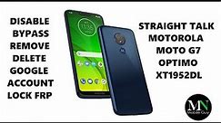 Disable / Bypass / Remove Google Account Lock FRP on Straight Talk Motorola Moto G7 Optimo XT1952DL!