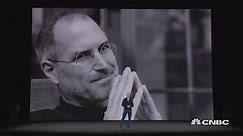 Watch Tim Cook honor Steve Jobs with emotional address