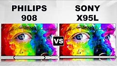 Philips PML908 - "The Xtra" LCD TV vs Sony BRAVIA XR Class X95L miniLED LCD | OLED TV Review
